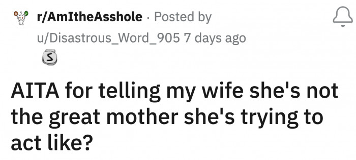 His wife and M are vastly different people, and OP observed that their differences have caused insecurity on the part of his wife, which made her oddly competitive toward M.