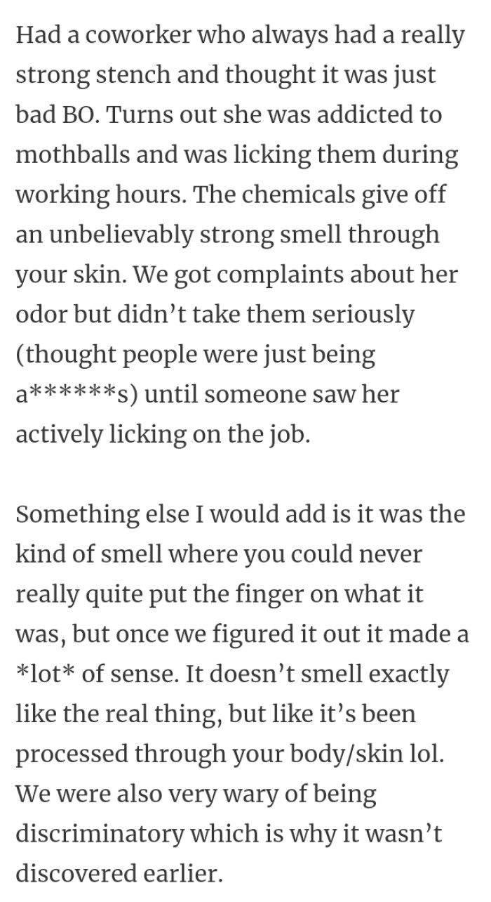 19. Coworker with a stench