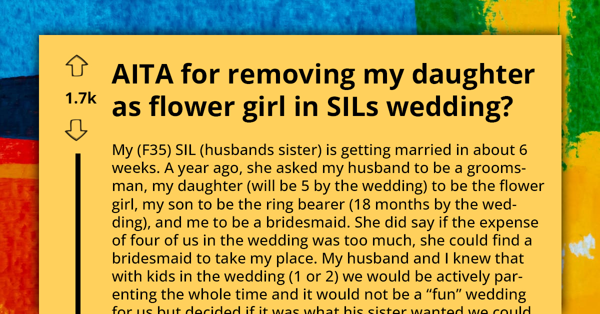 Mom Upsets Wedding Plans By Withdrawing Daughter As Flower Girl After Baby Ban By MIL