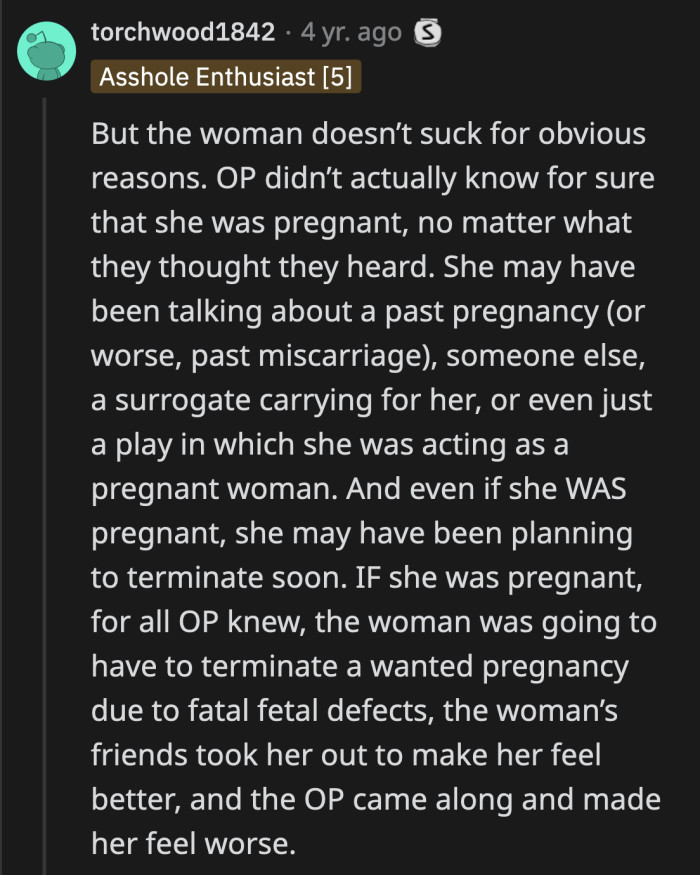 The OP heard a phrase in a conversation. She could have been talking about an entirely different thing, and the OP made assumptions.
