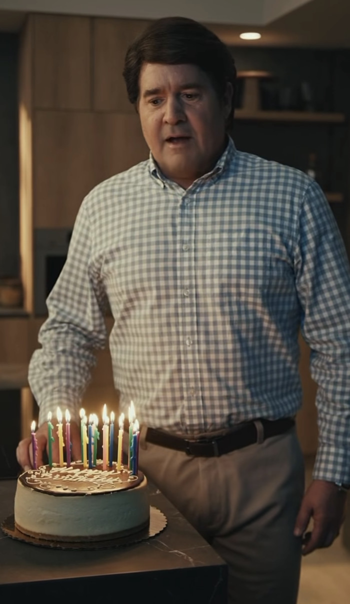 Social media lit up with hilarious reactions, including one comment saying he looked like a car salesman.