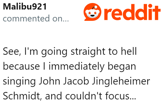 Others couldn't help but remember a certain traditional children's song.