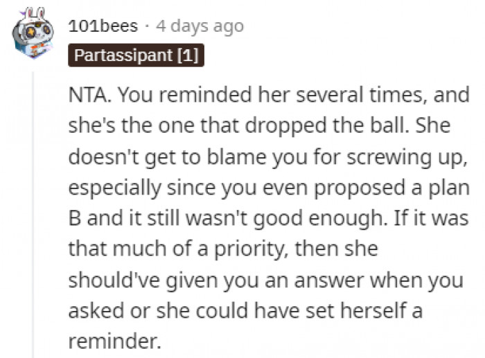 He did all he could to remind her