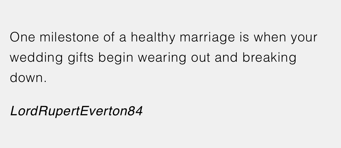 The true test of marriage? Surviving the lifespan of your wedding gifts