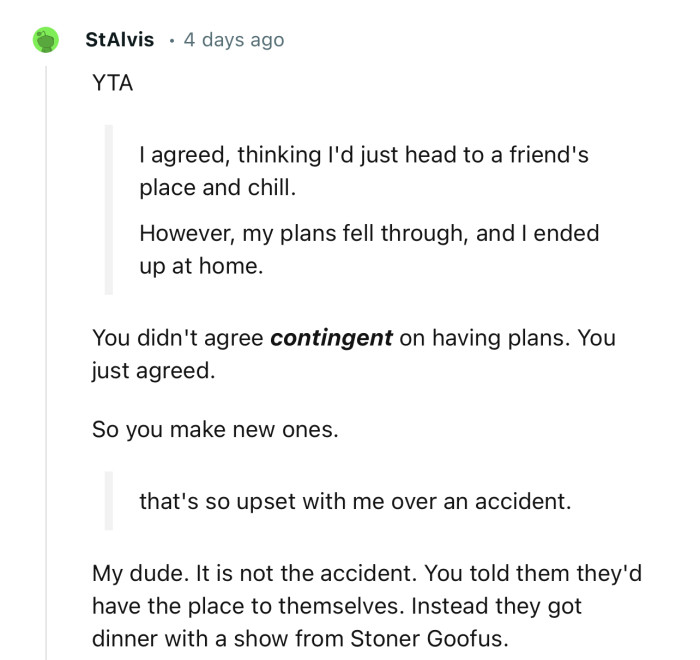 This Redditor is not buying OP’s excuses