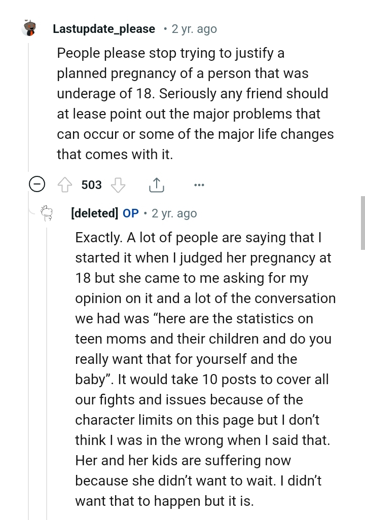 Stop Trying to Justify the Planned Pregnancy of a Person Under 18
