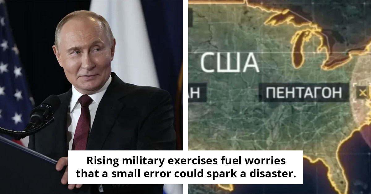 Russian state television aired a disturbing segment featuring a map highlighting potential nuclear targets across the United States.