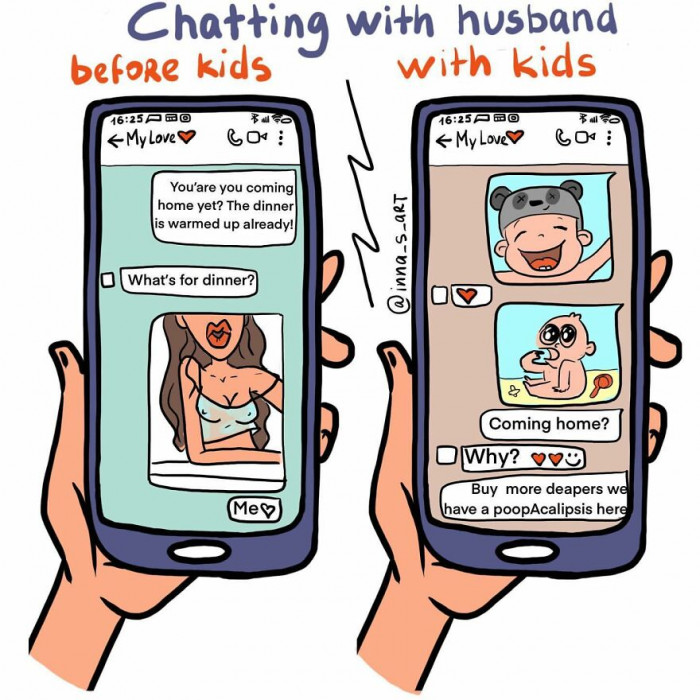 10. Chat with Husband: Before and After Motherhood