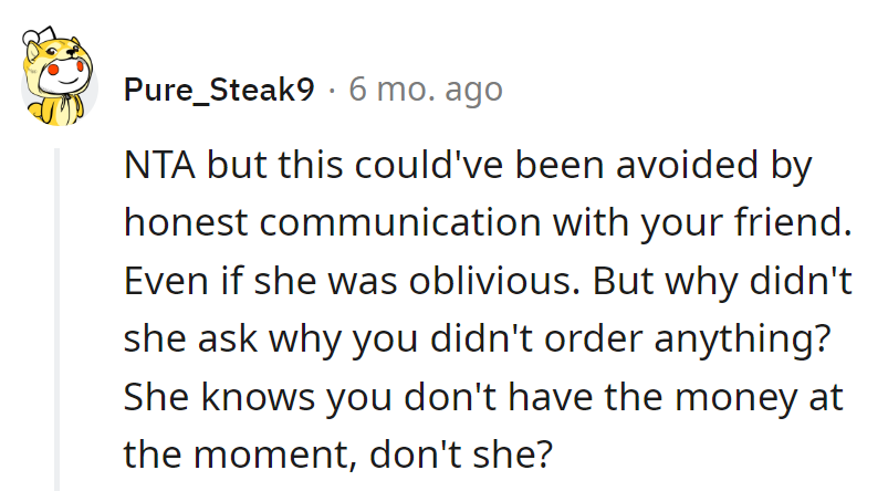 Missed the honesty appetizer! 'Budget banquet' could've spiced it up.