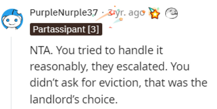 They're the ones who escalated it