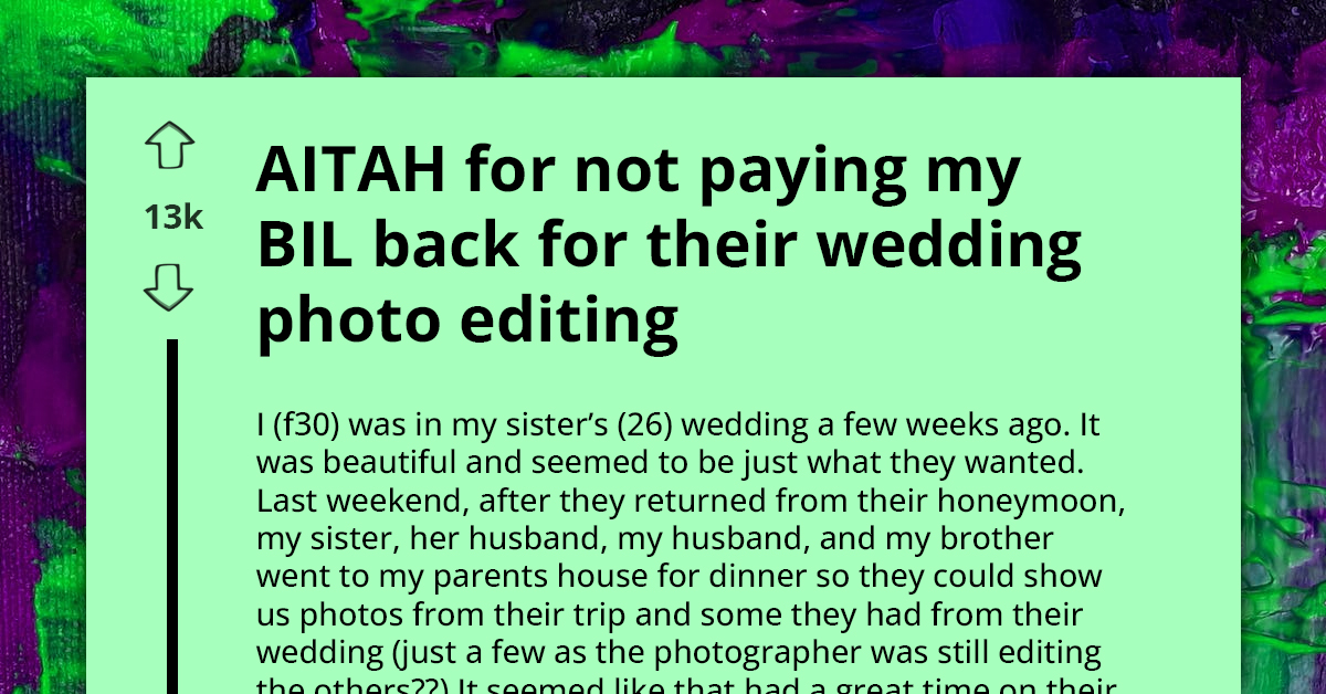 Overweight Woman's Image Edited In Sister's Wedding Photos, BIL Takes It Step Further
