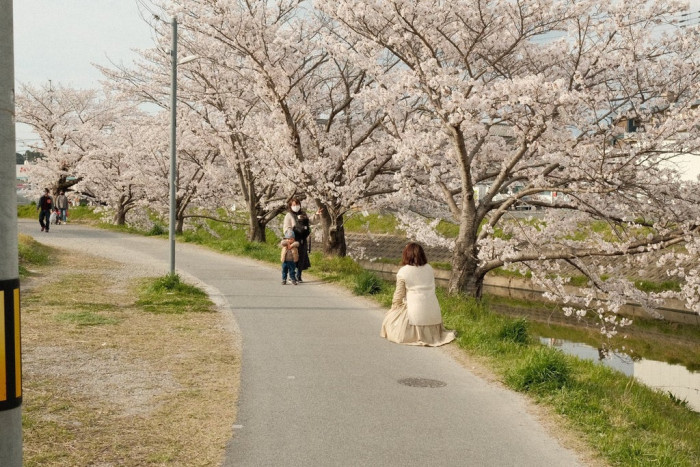 20. Floating above a manhole