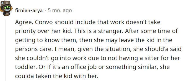 A Redditor Agreed That OP's Concern Is Justified