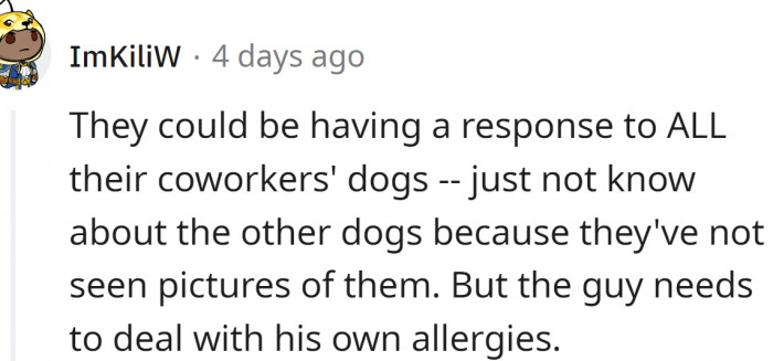 It could be a response to all dogs