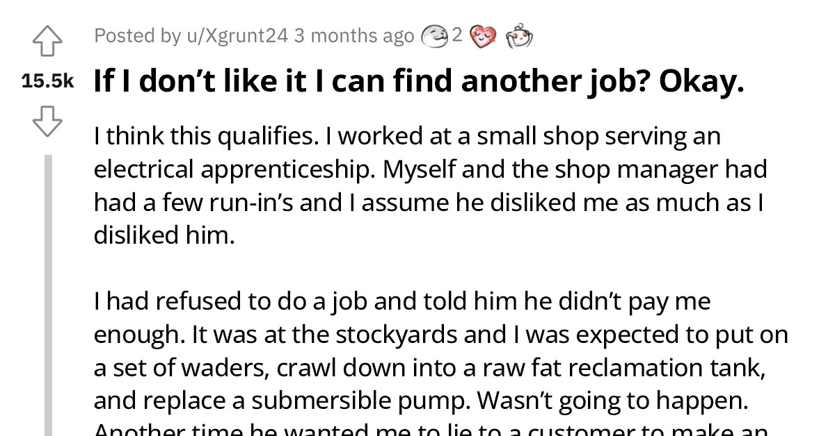 Employee Shares How They Landed A New Job Immediately After Greedy Boss Said To "Quit If You Don't Like It"