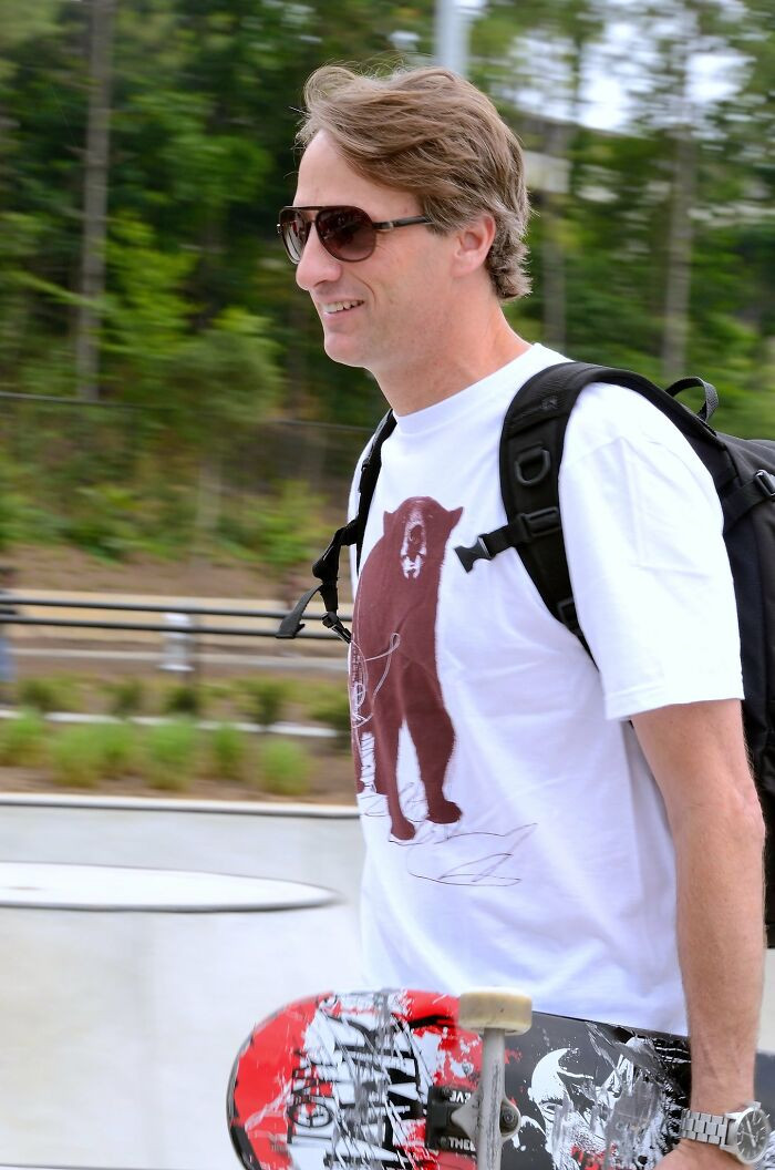 9. “I was at a store when Tony Hawk was signing autographs.”