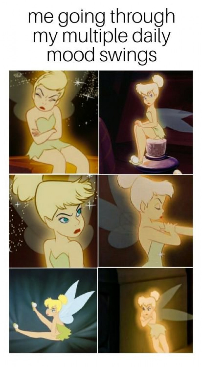 24. This covers about an hour of mood swings