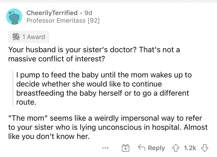 The first comment breaks apart the wording to basically show that something isn't right.