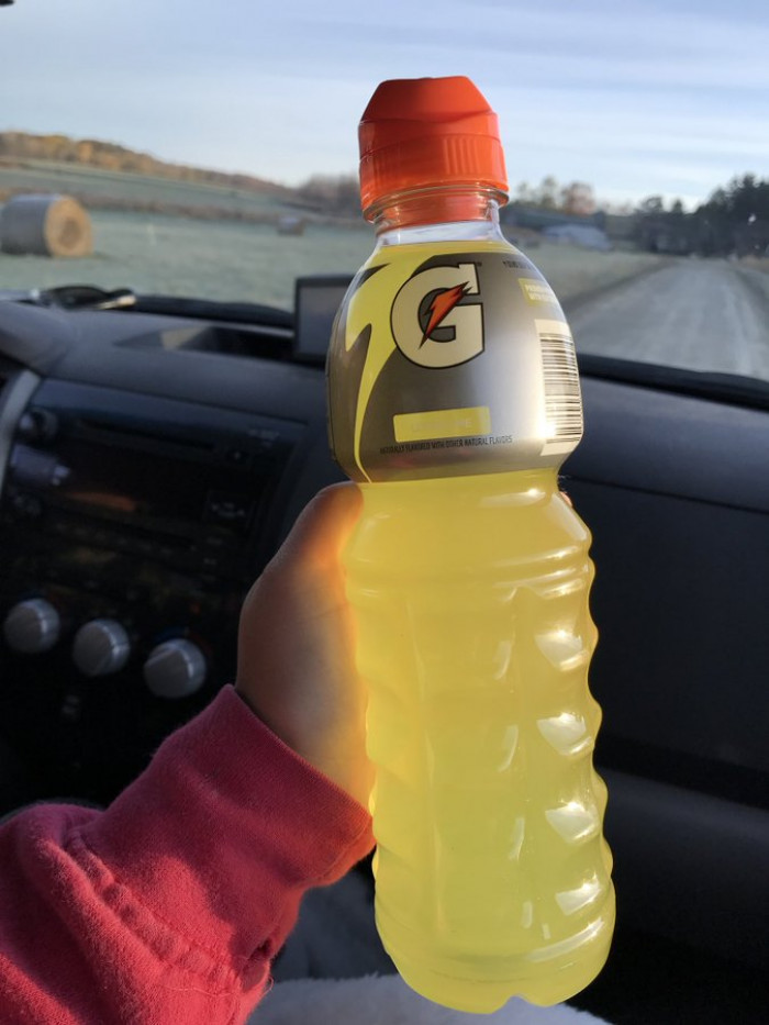 9. Gatorade tastes best from this specific bottle