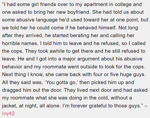 19. Neighbors intervened.