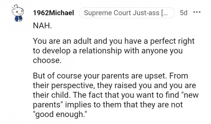 They raised you, and you are their child