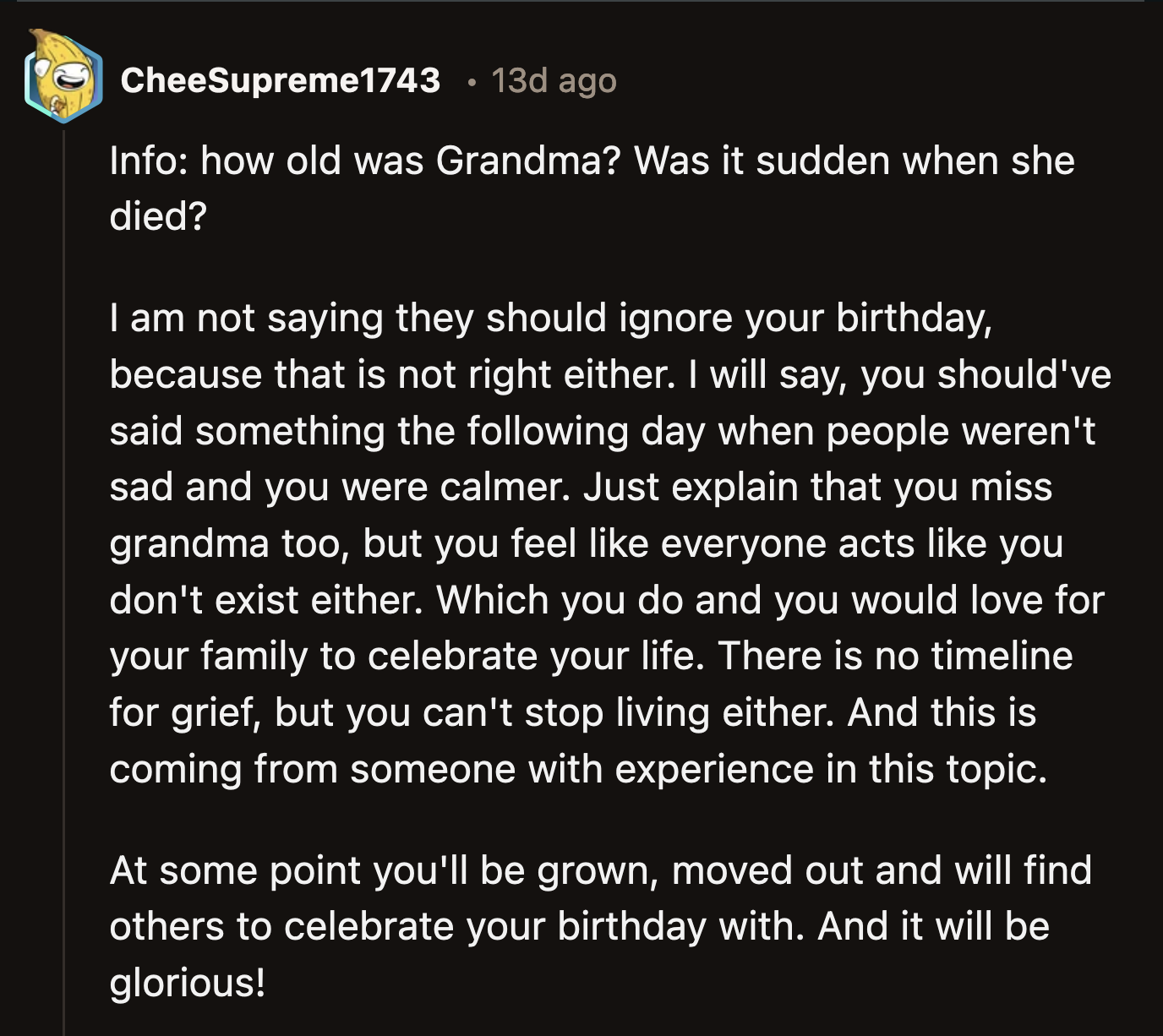 Redditors wondered how old OP's grandma was when she passed.