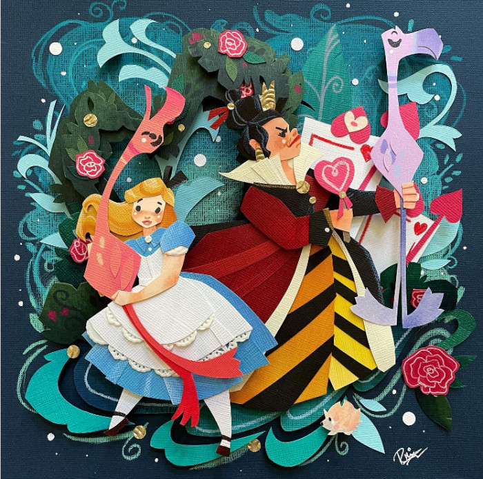 Alice & The Queen of Hearts from Alice in Wonderland