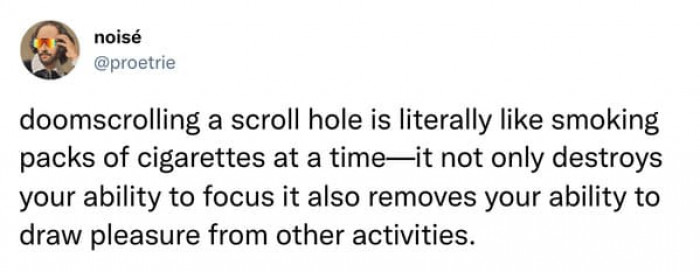 Doomscrolling is one of the worst things you can do to your body and mind.