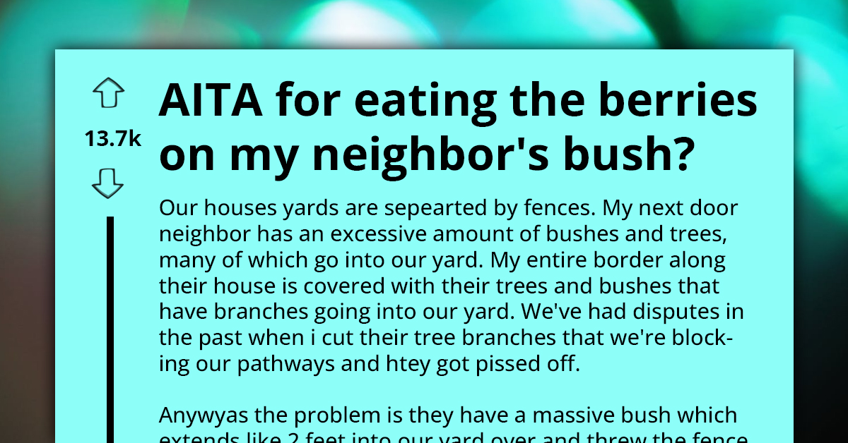 Couple Eats Berries That Grow On Their Side Of Fence, Neighbour Tags Them Thieves While Dragging Them Online
