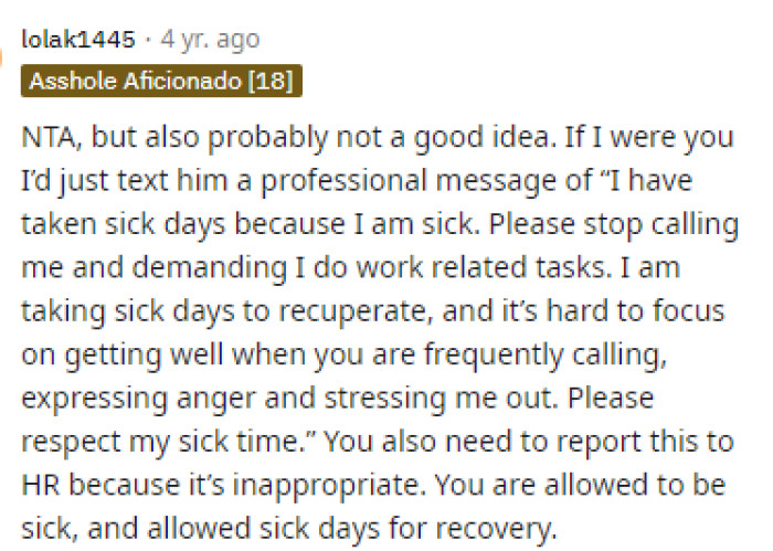 This is probably not a good idea, as some people have suggested, just for reasons of keeping their job and not causing more issues.