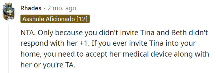 It's like inviting a package deal, but only expecting half the delivery.