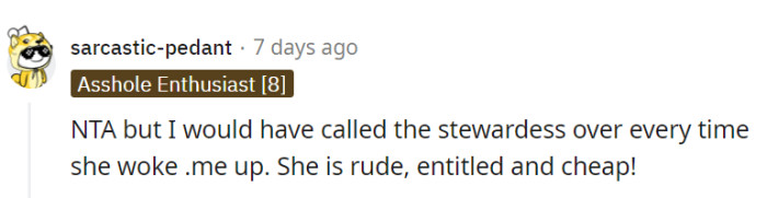 But here's the thing: the girlfriend still didn't listen to the flight attendants!