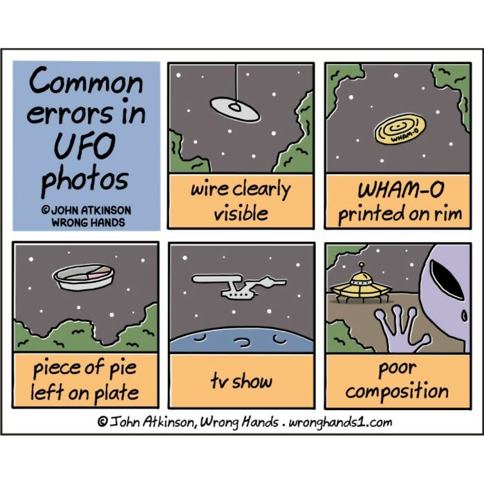 32. Common errors in UFO photos.