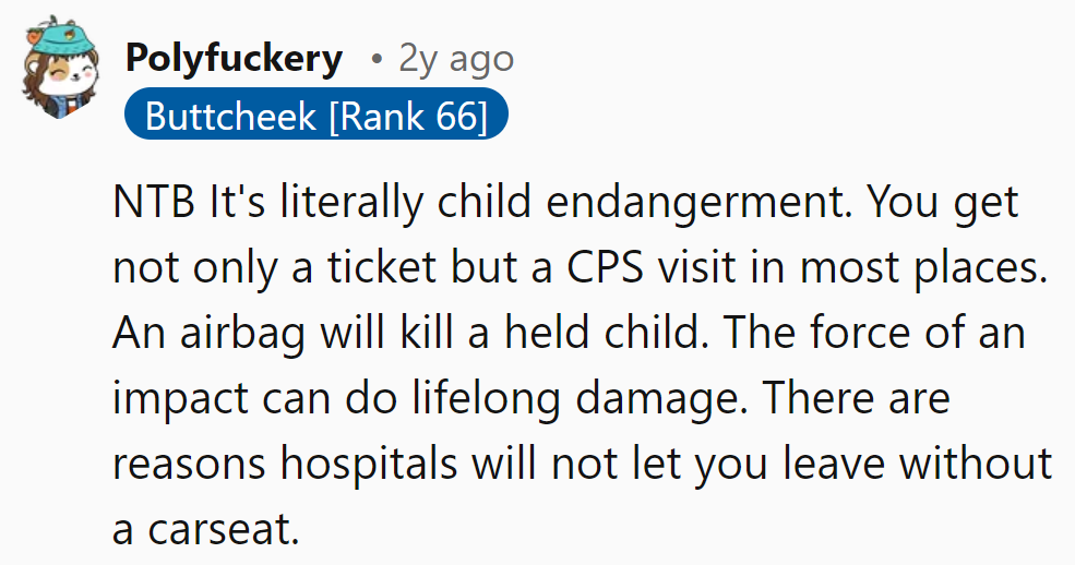 Skipping the car seat? That's a ticket to turbulence.