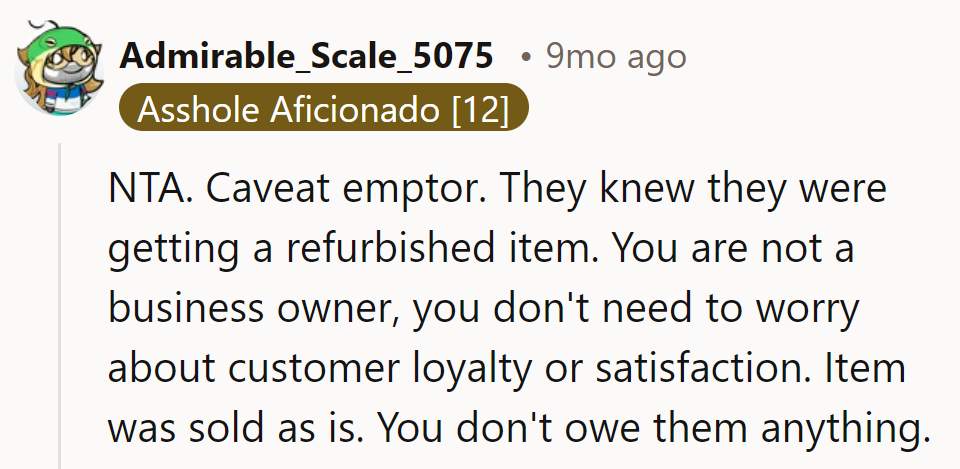 Buyer beware: it's a refurb world out there. No loyalty cards here, just cold hard salesmanship.