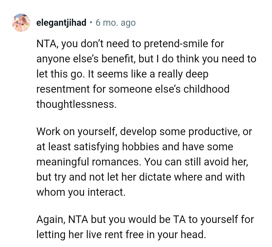 It seems like a really deep resentment