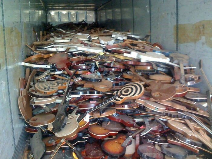 "All The Gibson Guitars From Their Factory In Nashville After The 2010 Flood"