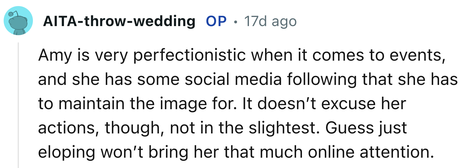 Social Media Presence Doesn't Justify Her Behavior