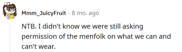 Wait, are we still asking men for permission?