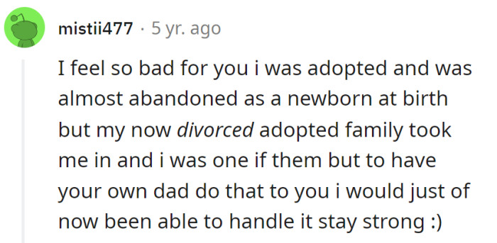 Adoptive family swoops in for the win, while some dads perfect the art of vanishing acts. Life's a sitcom; stay strong!