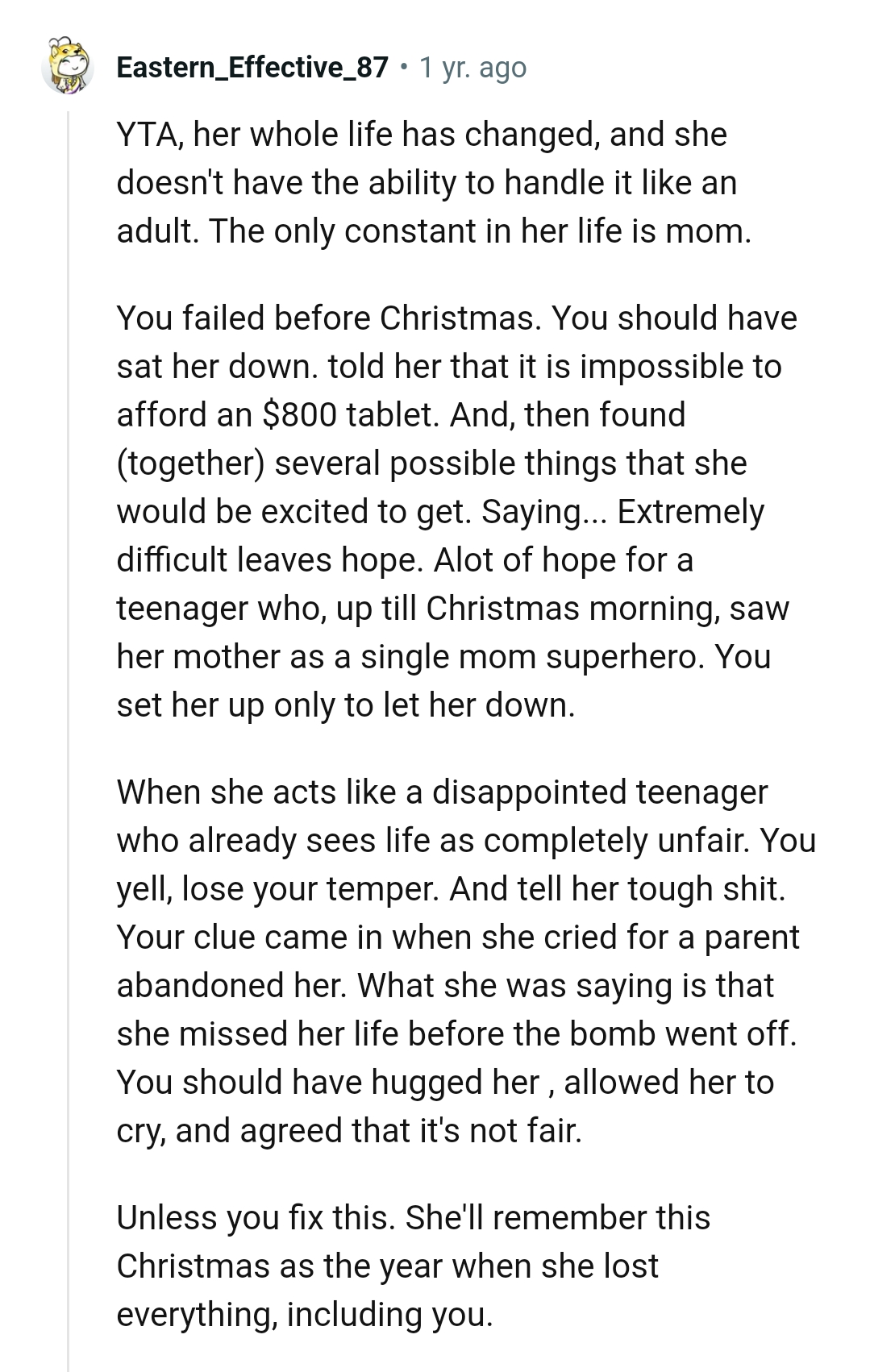 Her Whole Life Has Changed