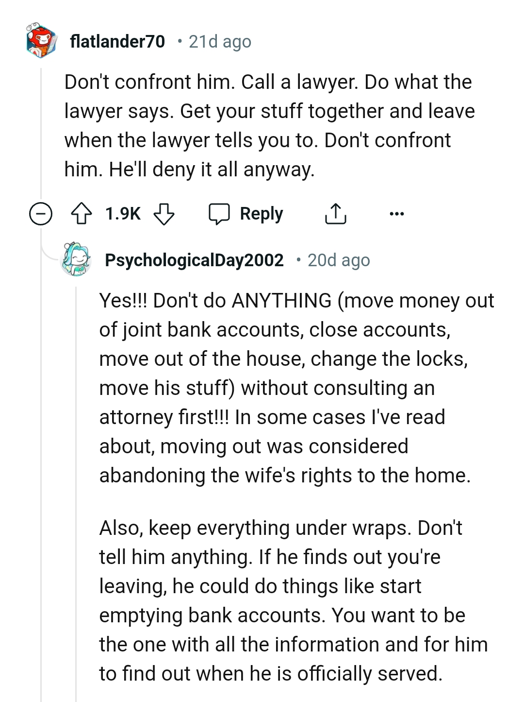 He'll deny it if the OP confronts him