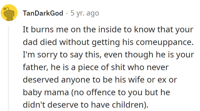 Dad's great escape deprived us of the karma showdown. No offense, but his parenting act was a tragic comedy—epic fail edition!