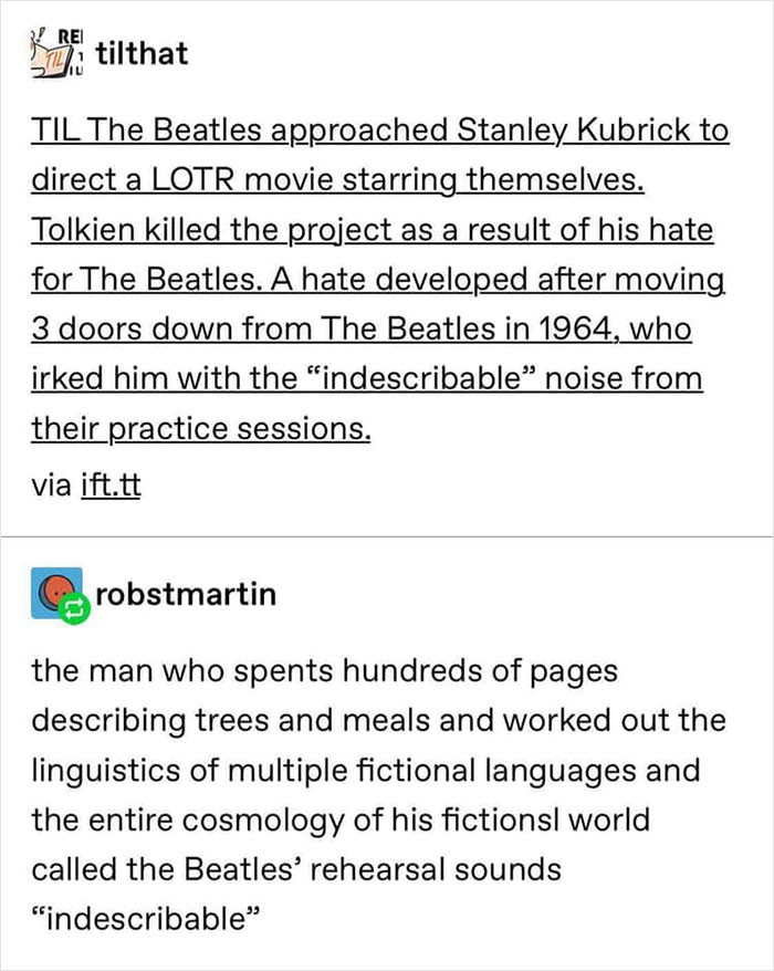 22. LOTR and Stanley Kubrick