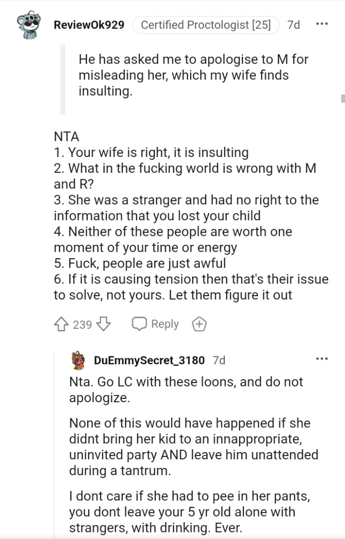 This Redditor went ahead to list the reasons why they believe the OP isn't the AH