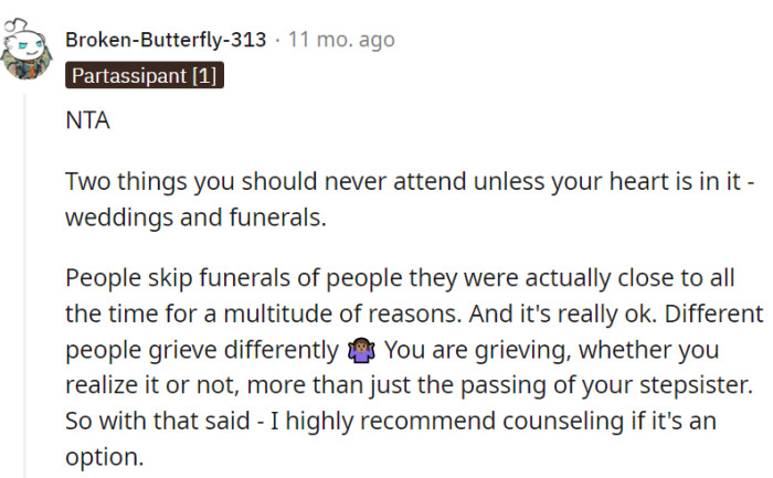 Different people grieve differently.