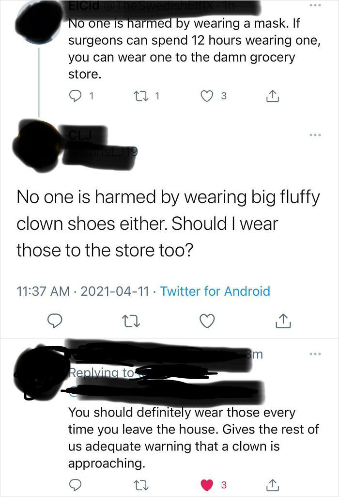 6. A clown is approaching