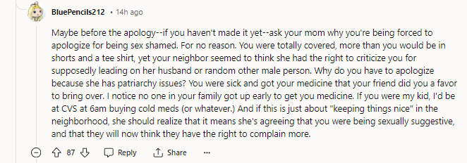 7. Why do you have to apologize?