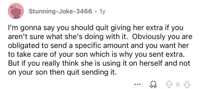 She’s using it on herself.