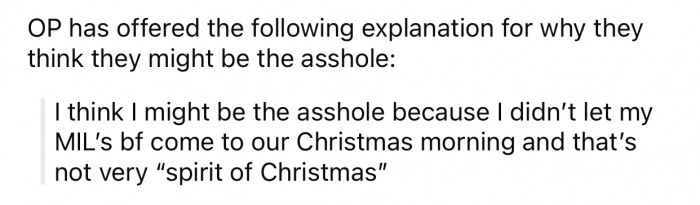 OP thinks she might potentially be the a-hole for the following reason: